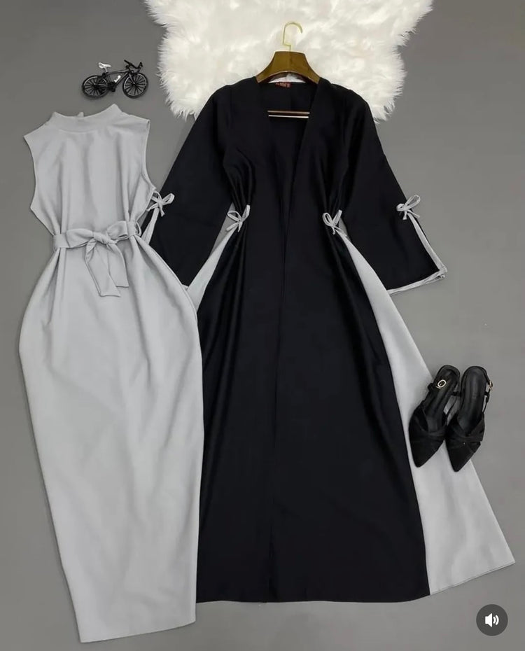 Elegant Two-Piece Gown & Inner Set – Double Georgette Fabric