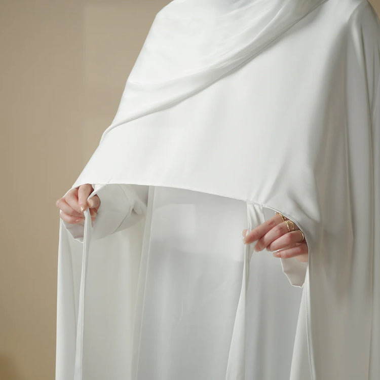 Elegant Double Georgette Two-Piece Modest Gown