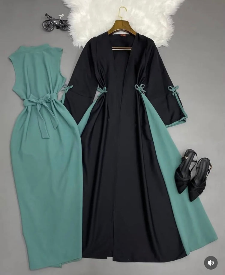 Elegant Two-Piece Gown & Inner Set – Double Georgette Fabric