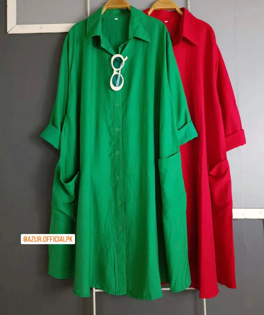 Cotton Tunic with Pocket Detail