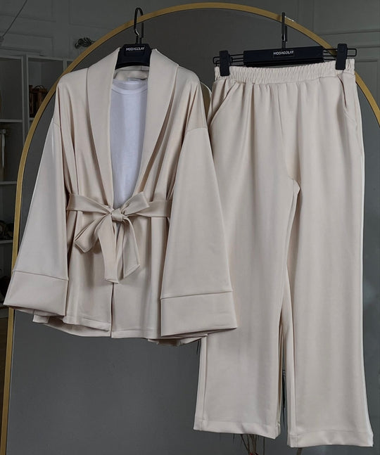 Luxe Double Georgette Three-Piece Set