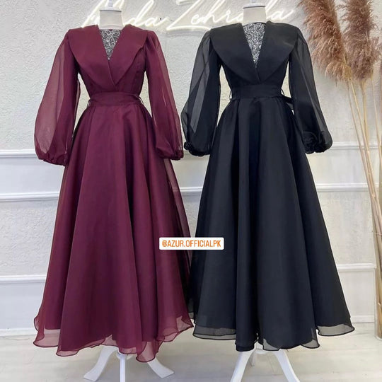 Organza Elegance Maxi Dress