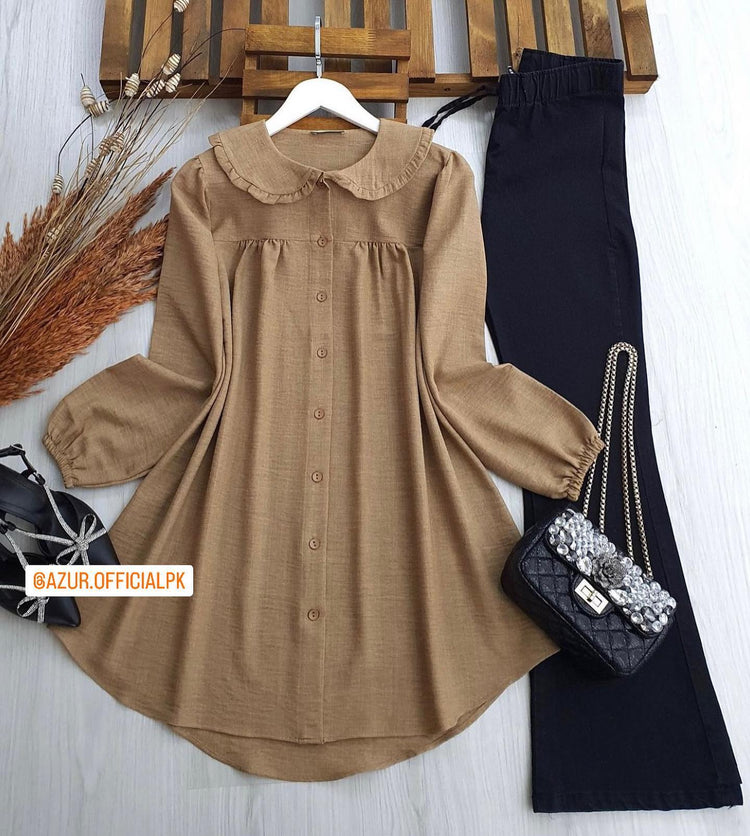Chic Double Georgette Shirt & Trousers Set