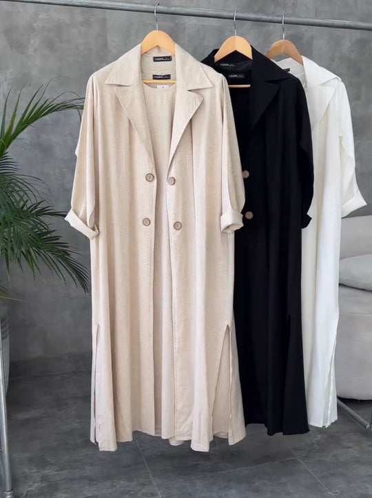 Linen Two-Piece Set – Inner & Gown