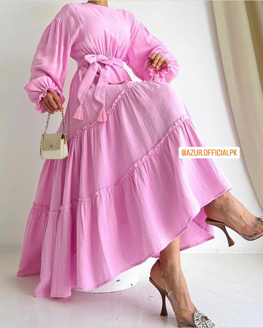 Elegant Linen Flowy Dress