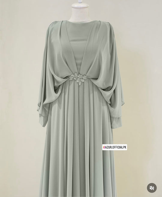 Graceful Draped Gown