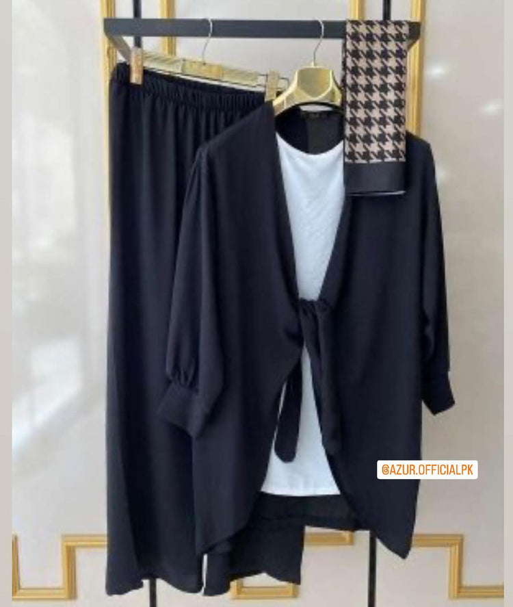 Knot Style Three Piece Gown Dress