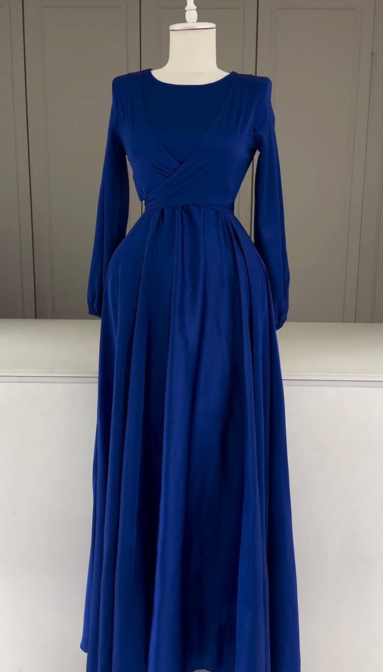 Graceful Wrap Maxi Dress