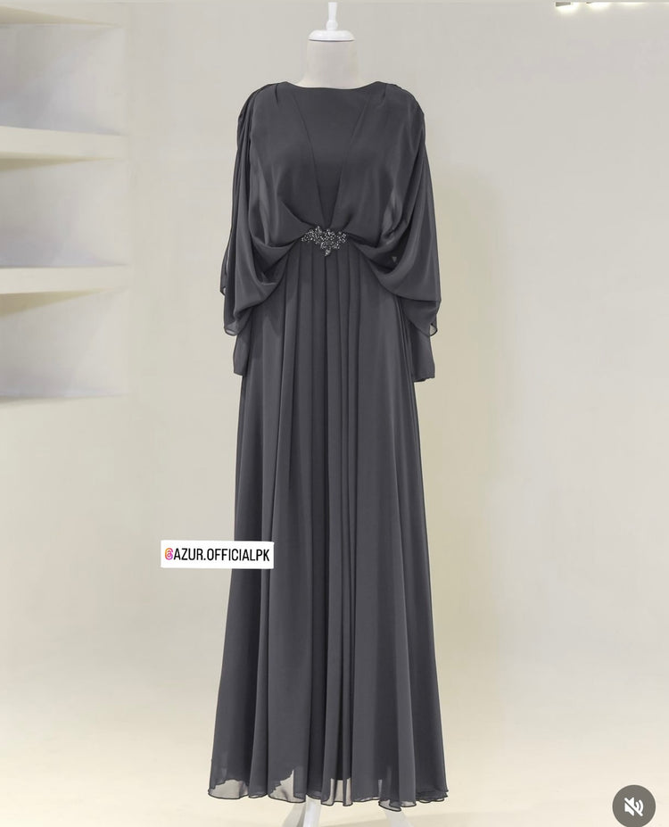Graceful Draped Gown