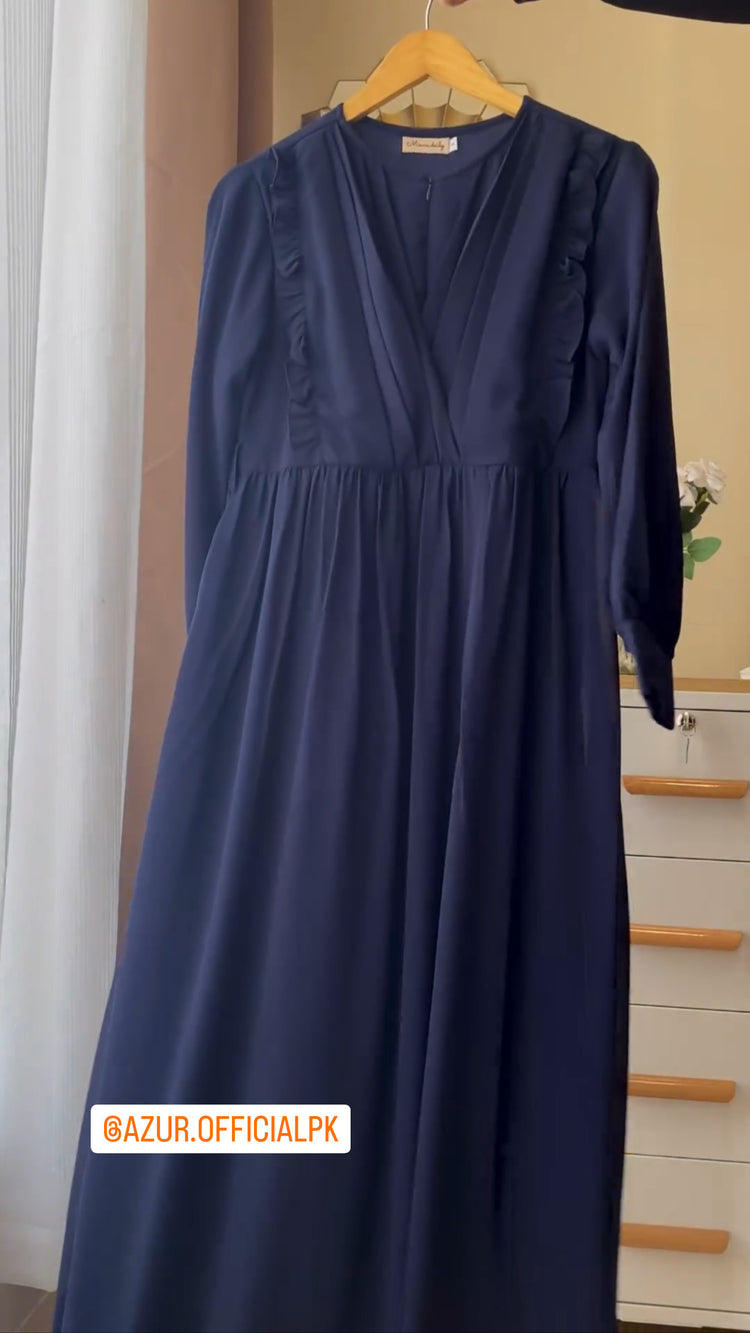 Ruffled Wrap Maxi Dress