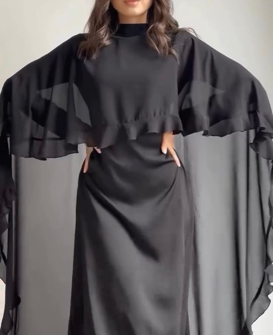 Chiffon Cape with Double Georgette Inner