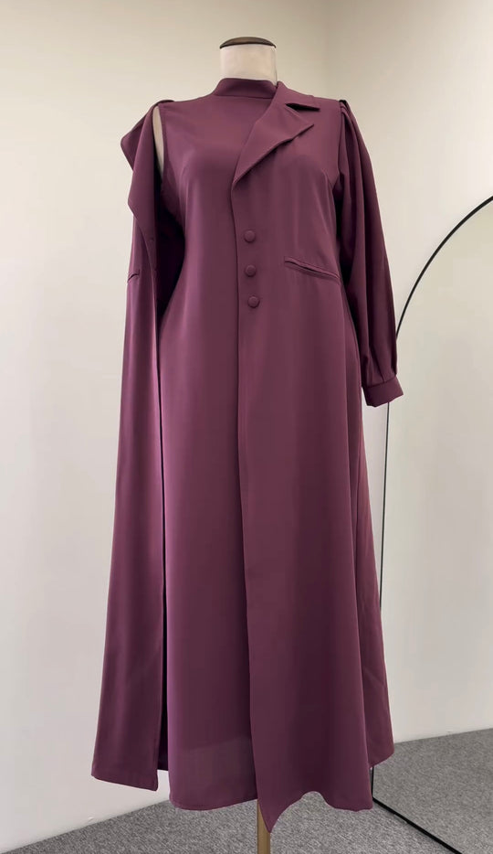 Modern Elegance Double Georgette Gown Set – Inner & Gown