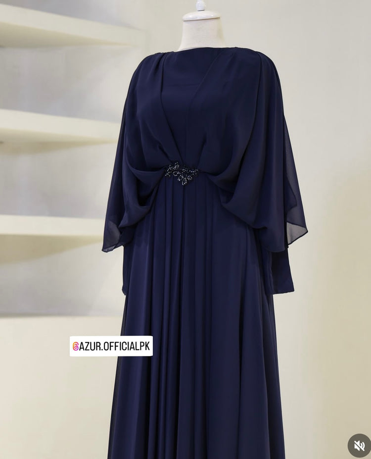 Graceful Draped Gown