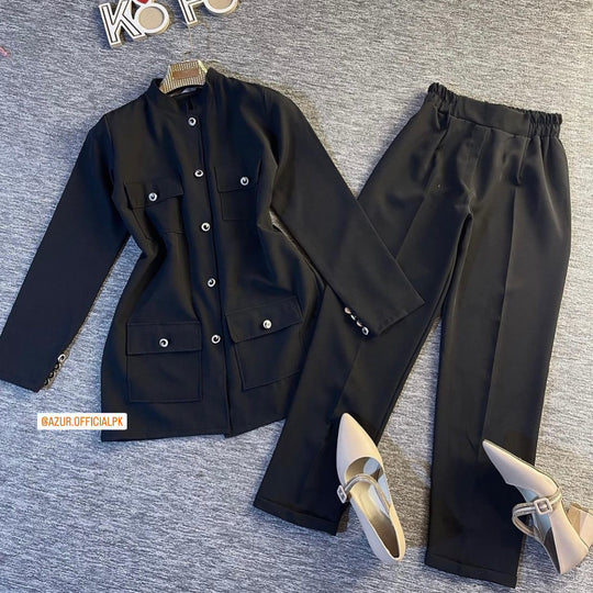 Elegant Black Co-Ord Set