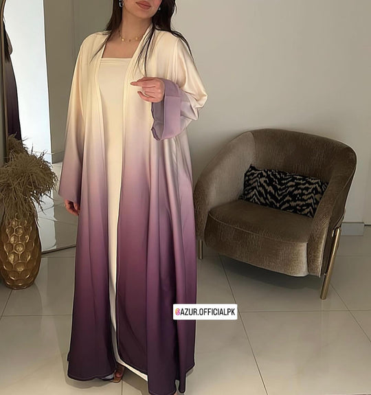 Ombre Elegance Double Georgette Gown Set