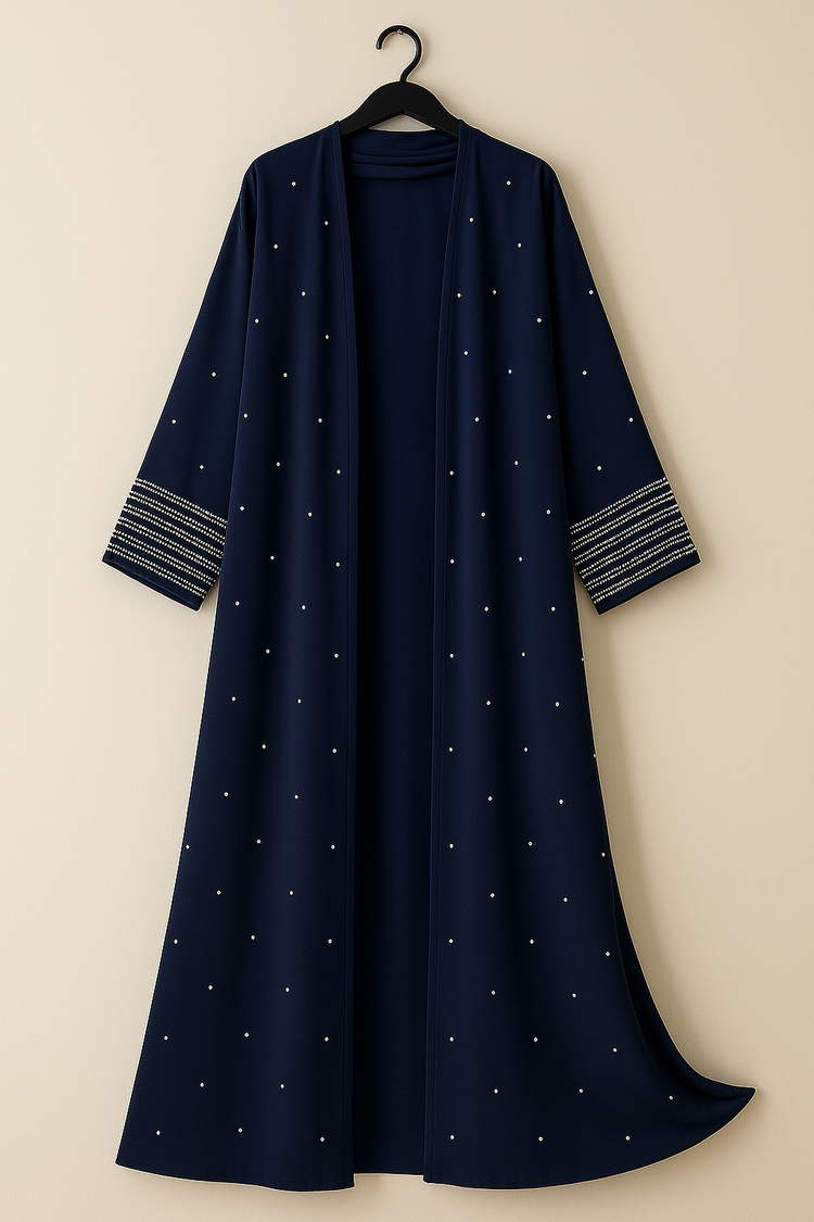 Elegant Double Georgette Gown with Matching Stole
