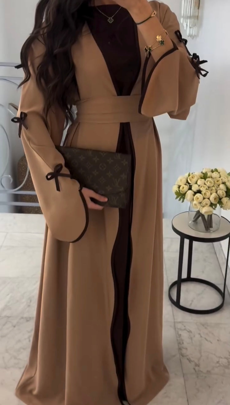 Elegant Two-Tone Gown & Inner Set