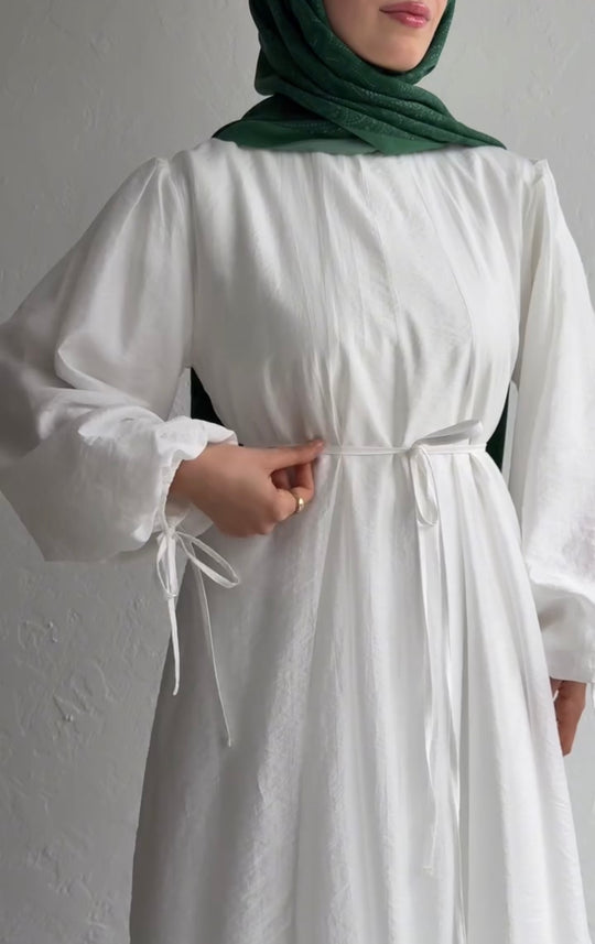 Classic White Irish Cotton Dress