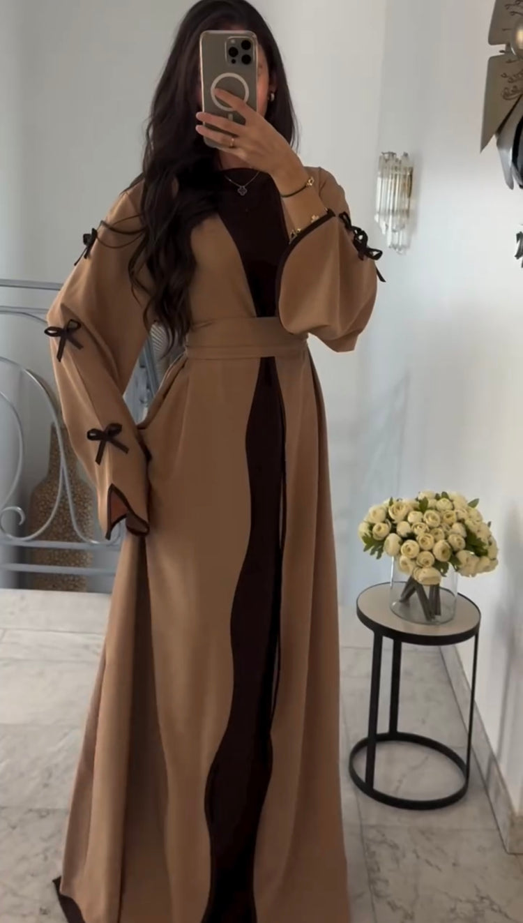 Elegant Two-Tone Gown & Inner Set