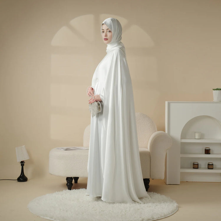 Elegant Double Georgette Two-Piece Modest Gown