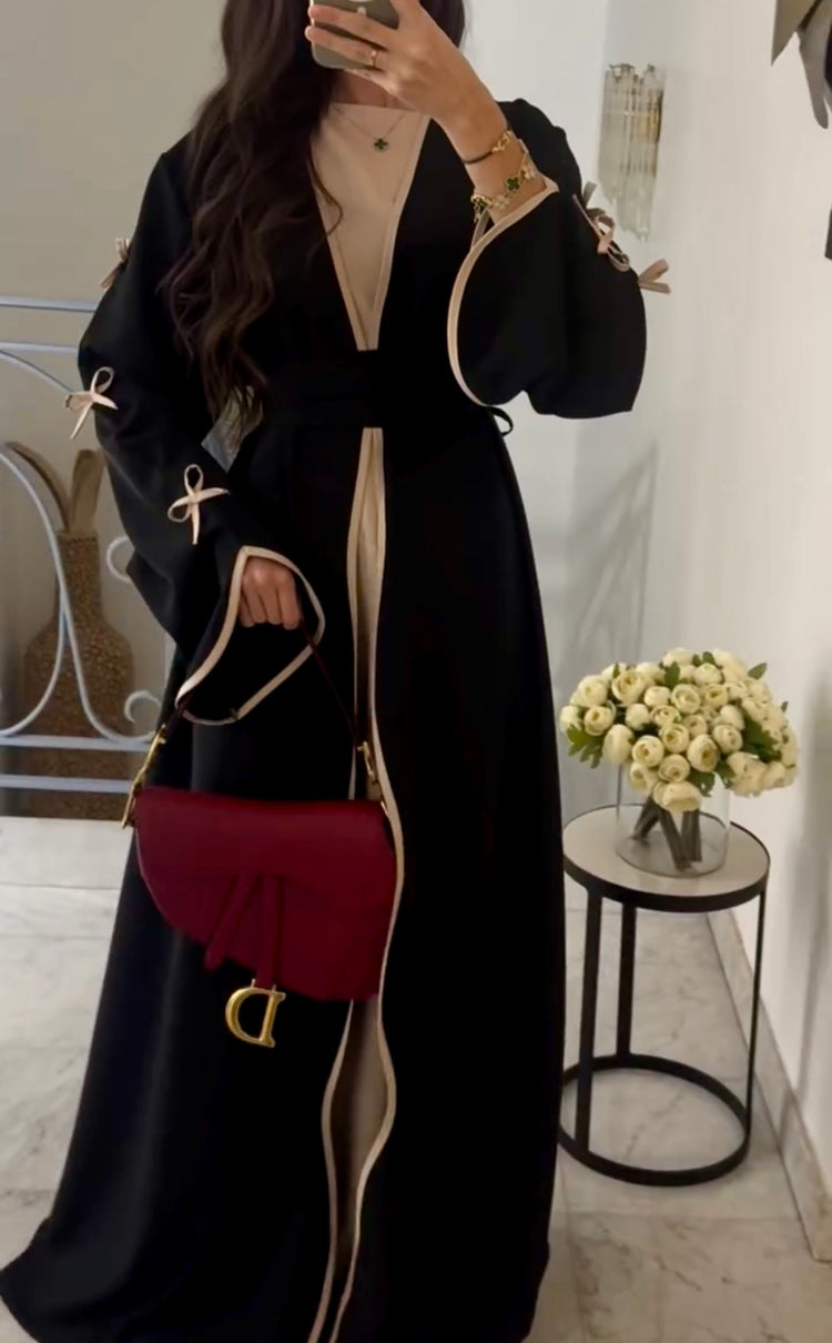 Elegant Two-Tone Gown & Inner Set