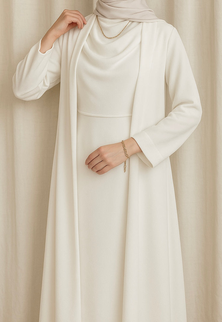 Drape Neck Inner with Flowing Gown
