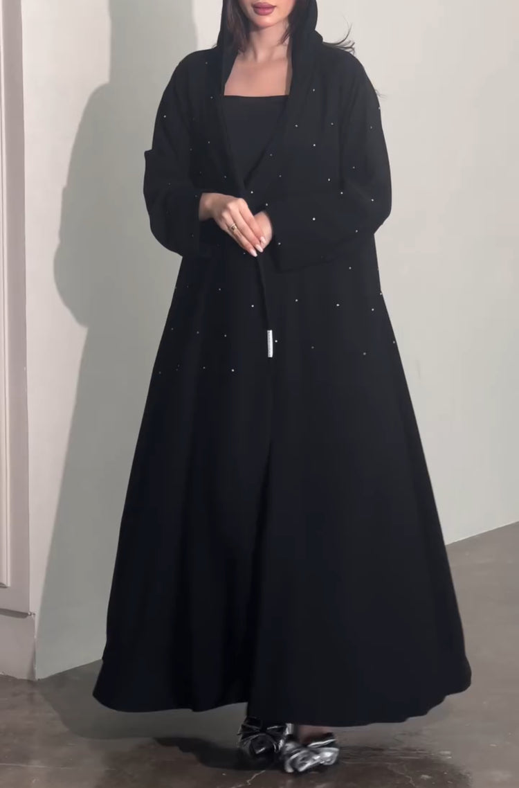 Double Georgette Gown Set with Inner & Stole