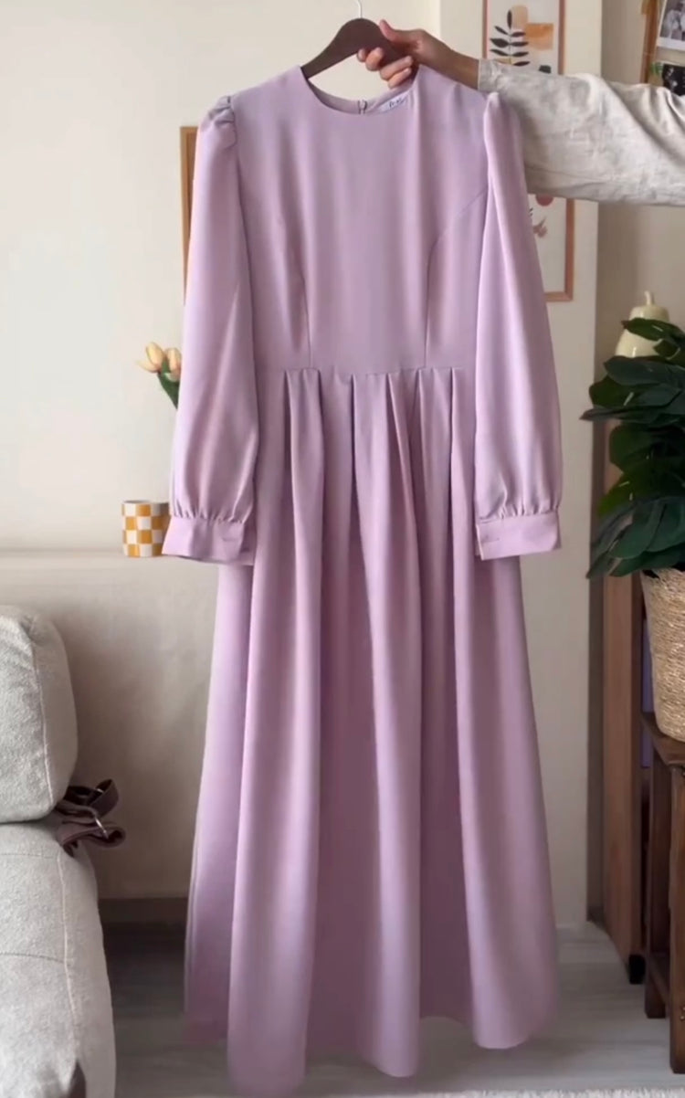 Elegant Pleated Double Georgette Abaya