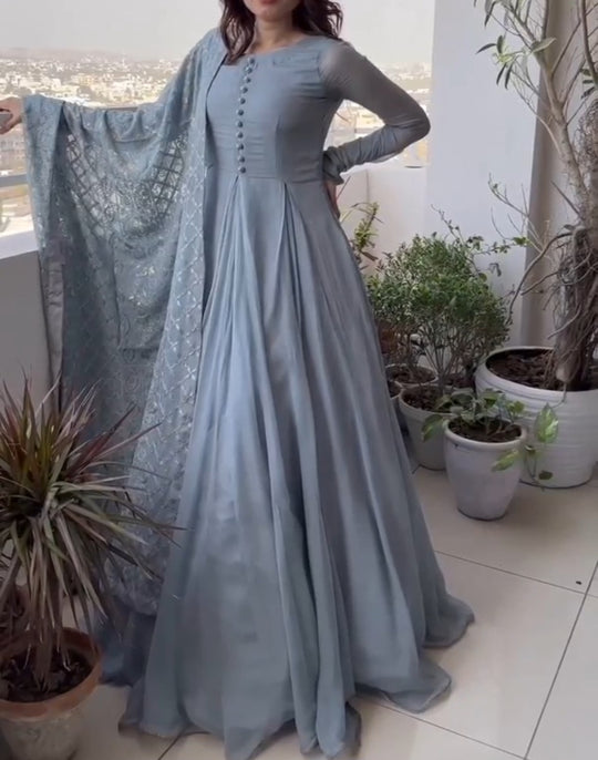 Ethereal Chiffon Maxi Set