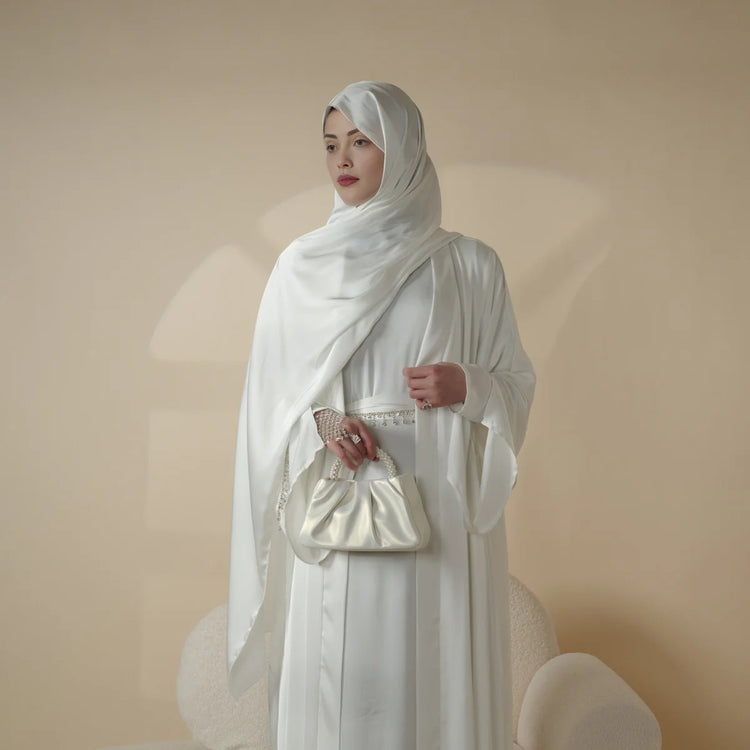 Luxury Silk Inner & Gown Abaya Set