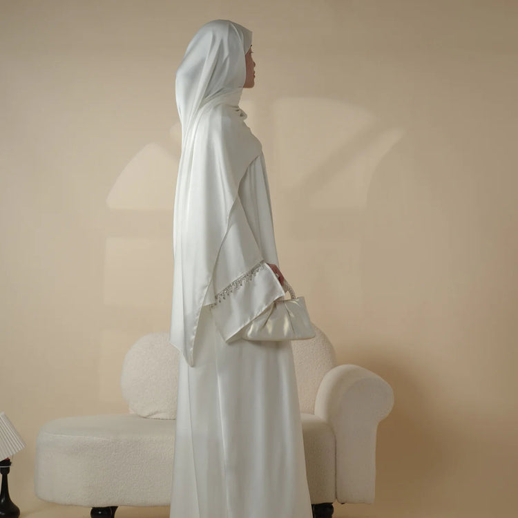 Luxury Silk Inner & Gown Abaya Set