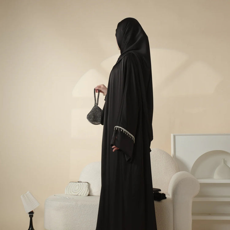 Luxury Silk Inner & Gown Abaya Set