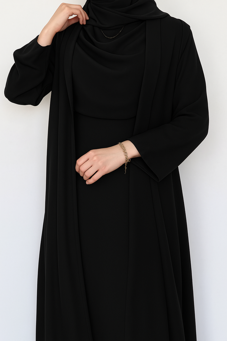 Drape Neck Inner with Flowing Gown