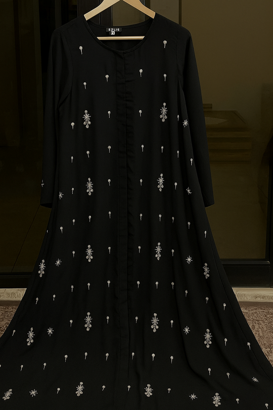 Embellished Abaya with Intricate Beadwork