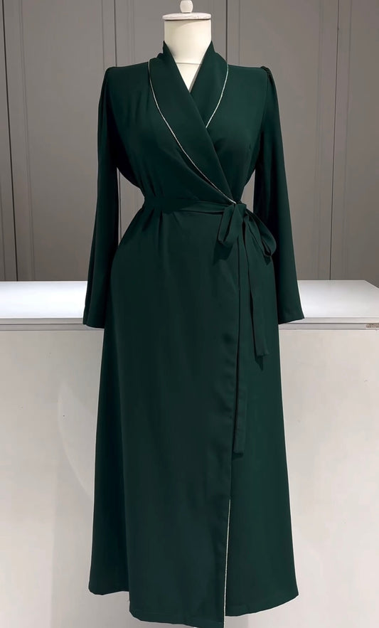 Elegant Wrap-Style Double Georgette Dress