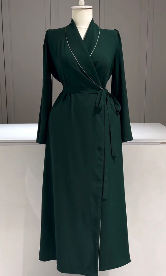 Elegant Wrap-Style Double Georgette Dress