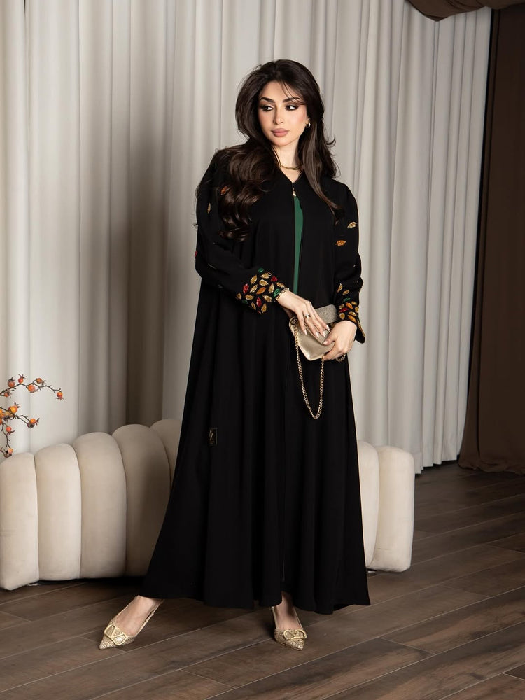 Signature Leaf Embroidered Gown