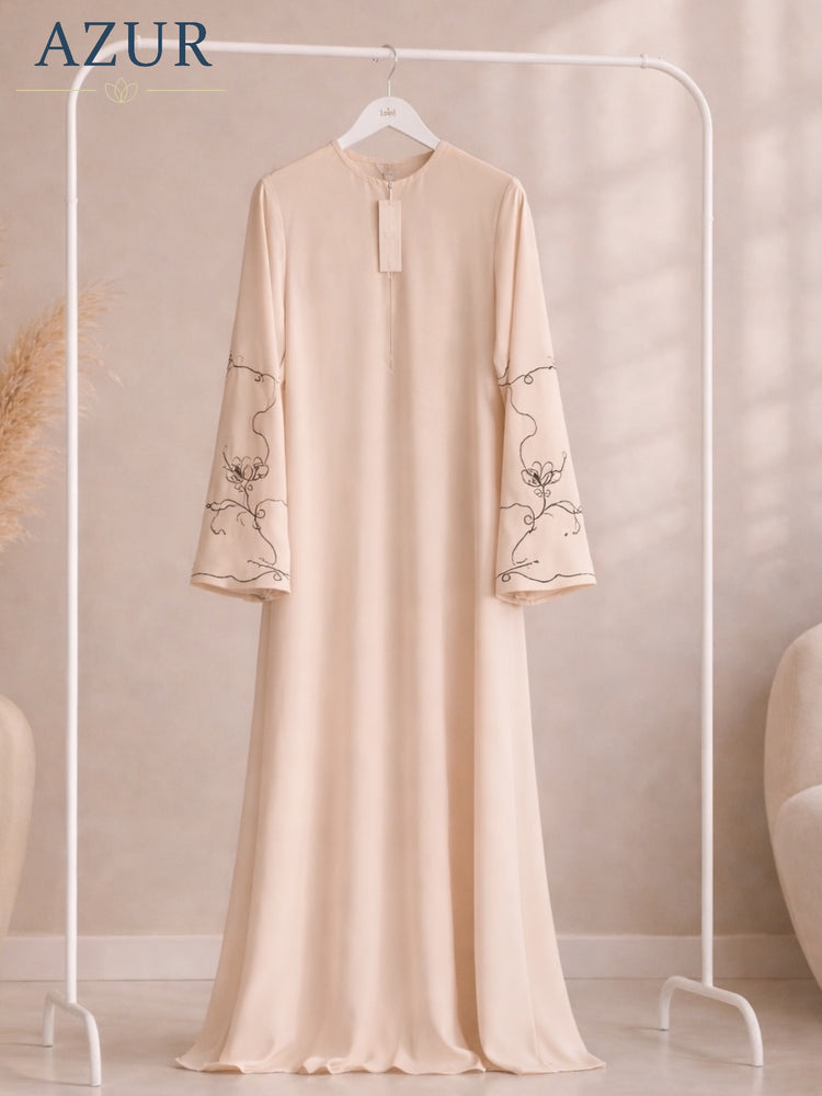 Noor Vine Embroidered Abaya