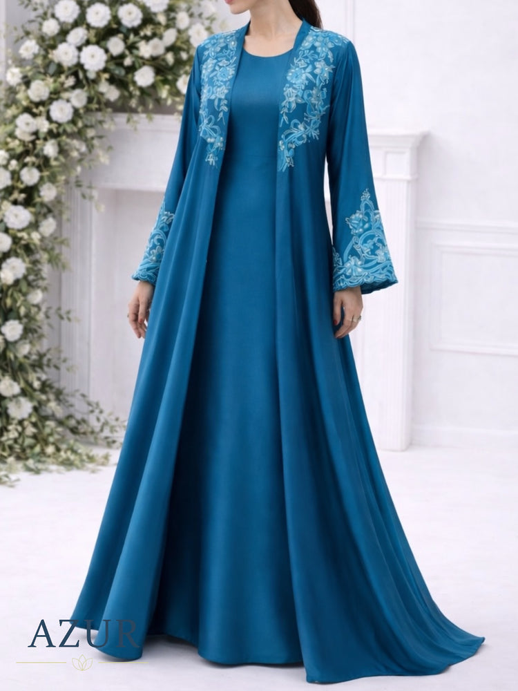 Layali Embroidered Abaya Set