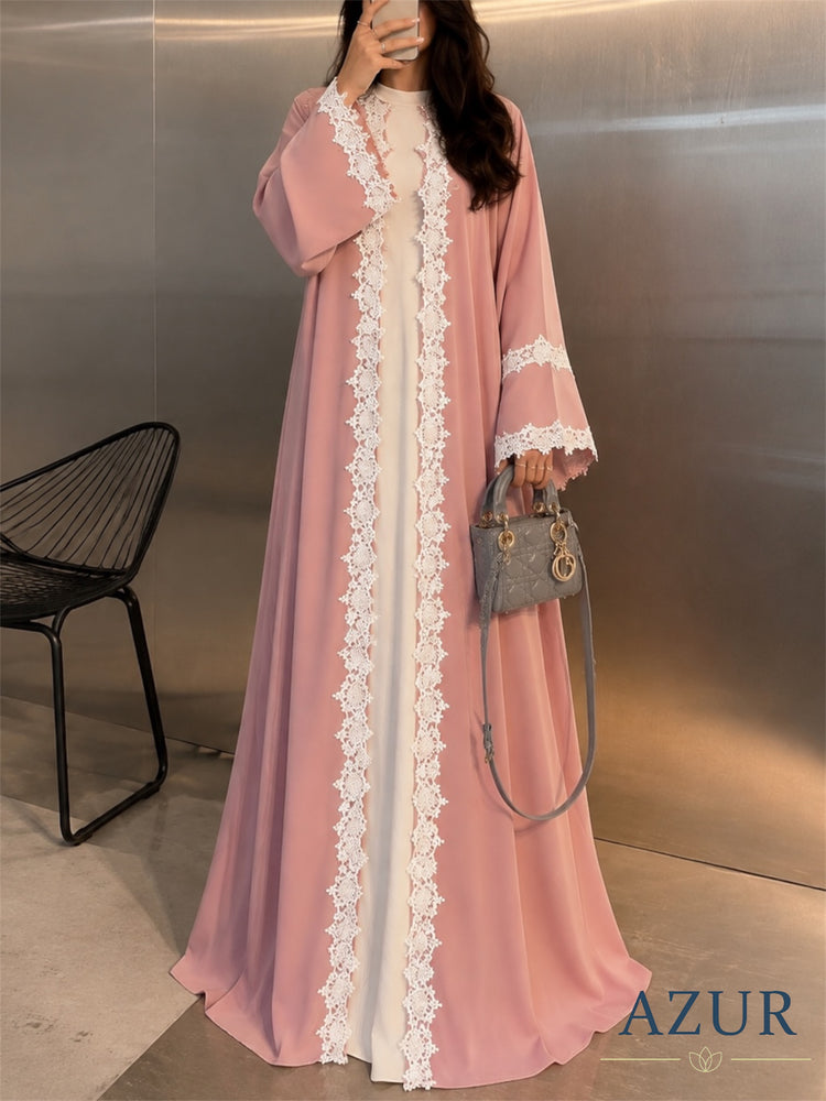 Roselle Lace Abaya Set