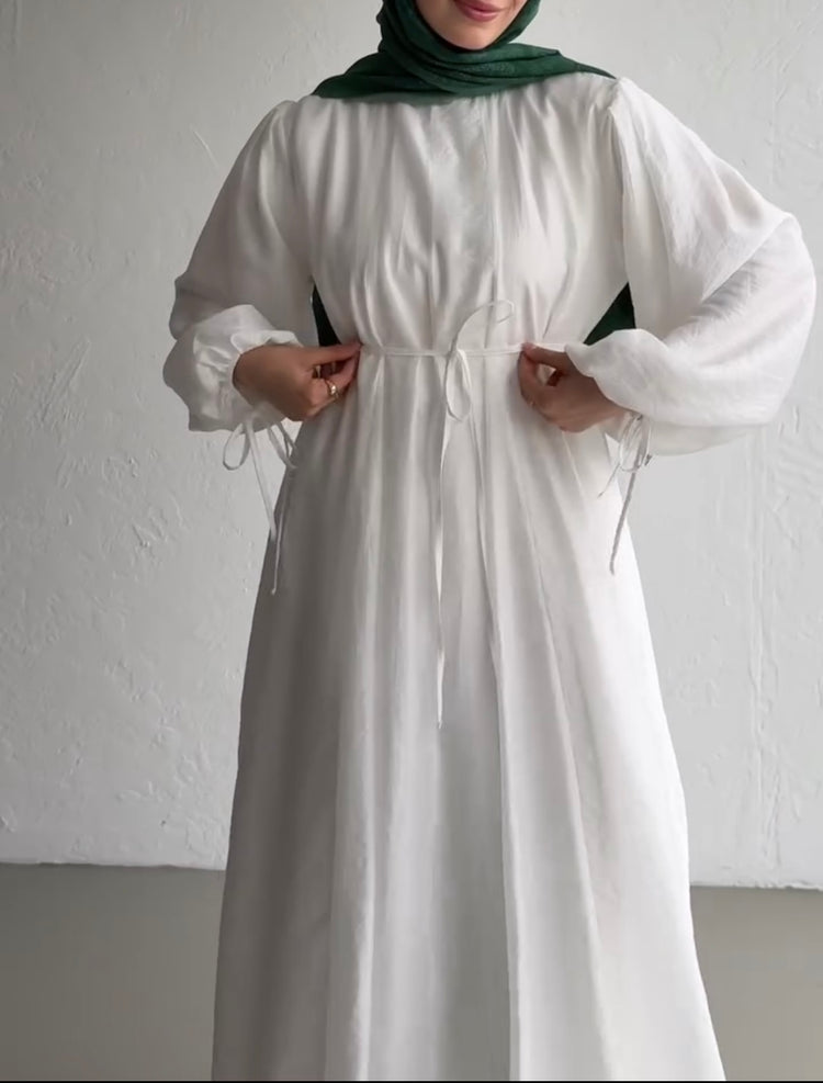 Classic White Irish Cotton Dress
