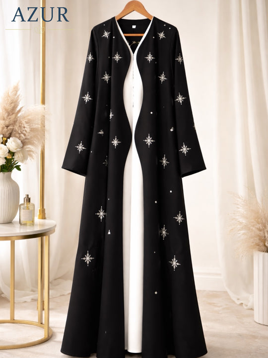 Celestial Noir Abaya Set
