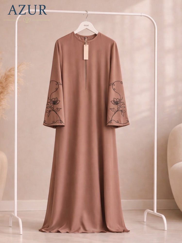 Noor Vine Embroidered Abaya