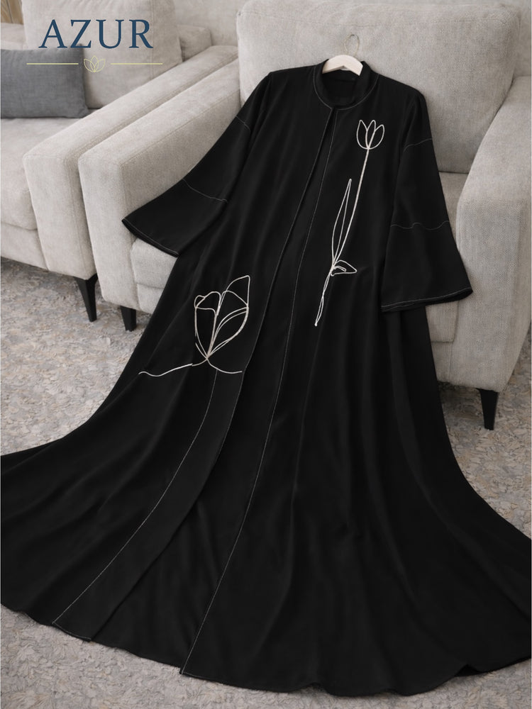 Tulip Line Double Georgette Abaya Set