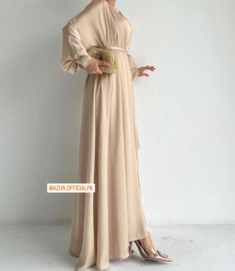 Elegant Silk Inner & Gown Set