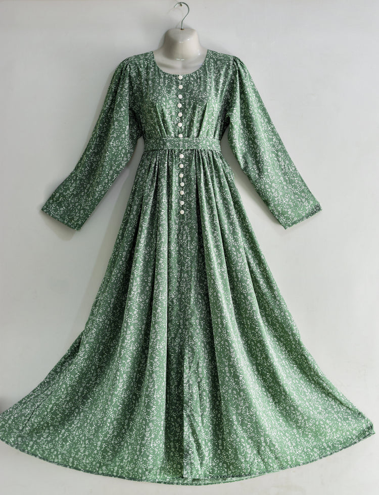Classic Cotton Long Gown & Trousers Set