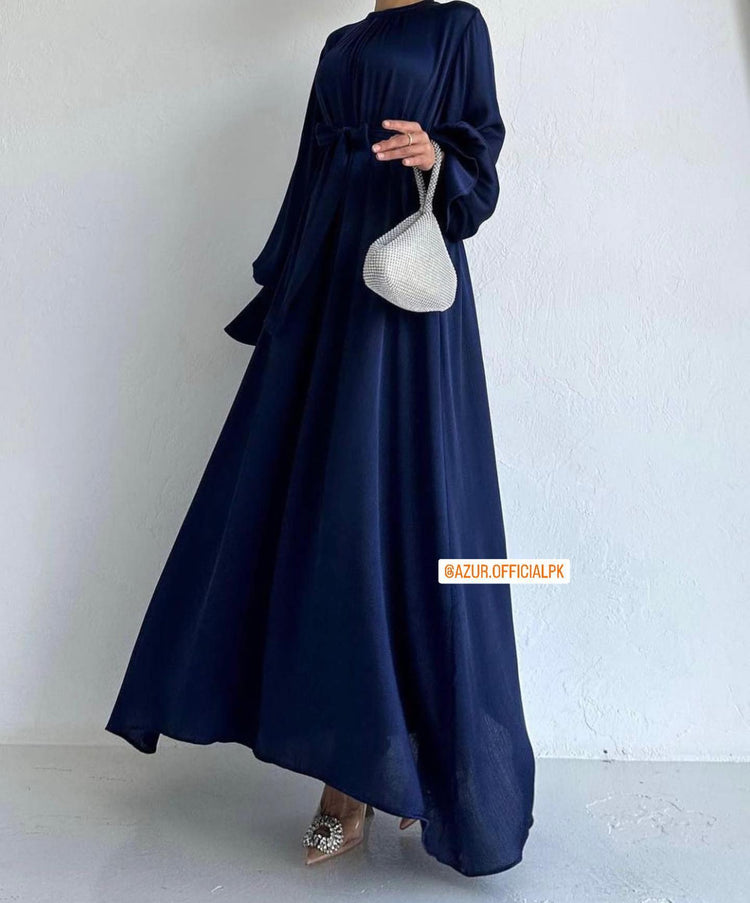 Elegant Silk Flowy Maxi Dress
