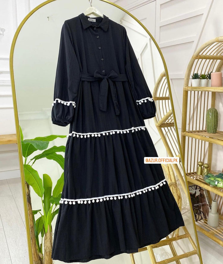 Elegant Tiered Georgette Dress