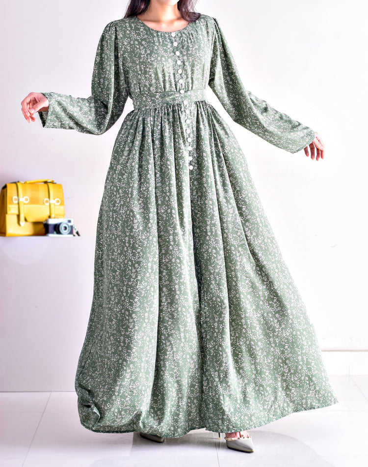 Classic Cotton Long Gown & Trousers Set