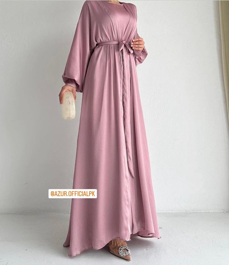 Elegant Silk Inner & Gown Set